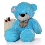 Super Giant 7 Feet Blue Bow Teddy Bear Soft Toy
